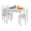 Table Enfant en Bois GINGER HOME avec 2 Chaises – Apprentissage, Dessin et Repas – Design Moderne Blanc