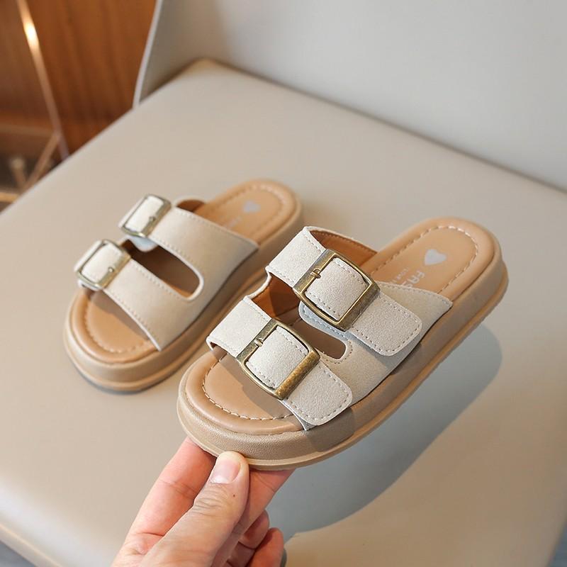 Girls Sandals  New Summer  Children Causal Shoes Kids Beach Sandals Open-toe Thick Soled