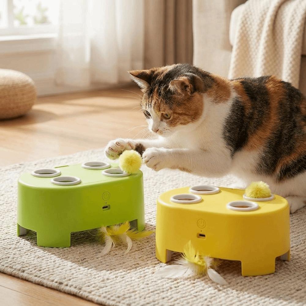 Electric Smart Cat Toys Rechargeable Cat Chase Game Toy New Automatic Pop-Up Toy  Pet Supplies