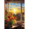 Toy & Puzzle Window At Sunset 500 Piece Jigsaw Puzzle by Toy & Puzzle