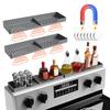 15 Inch Magnetic Spice Rack Mat Flexible Silicone Stove Top Organizer Pad No Installation Heat Resistant Non-Slip Kitchen Gadgets