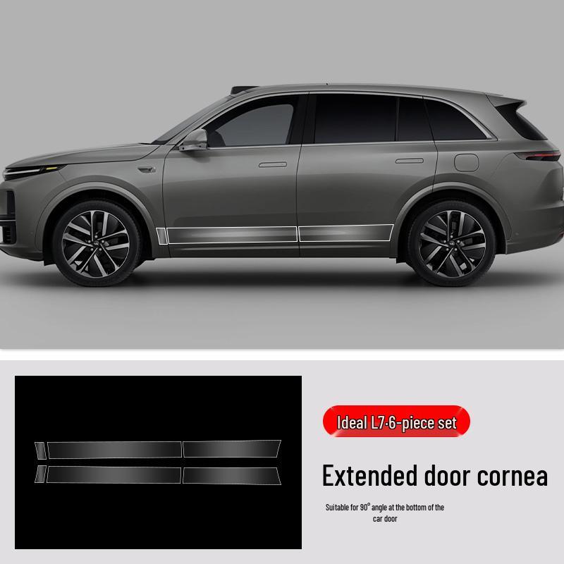 Ideal L7 Car Door Protection Stickers: Custom-Cut TPU Transparent Film for Door Triangle Area.
