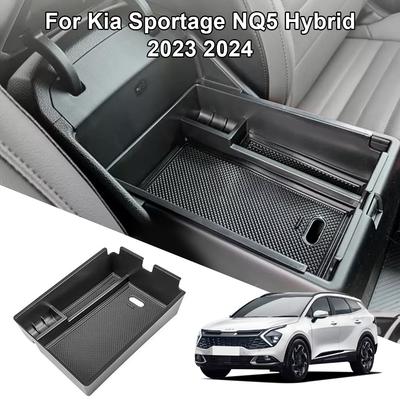 Bandeja Organizadora de Console Central Para Kia Sportage NQ5 Híbrido 2025 2025 Caixa de Armazenamento de Apoio de Braço Inserção Interna Suporte de Armazenamento Acessórios