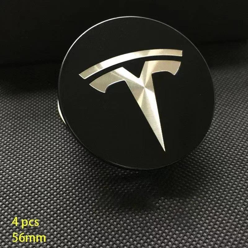 

Автомобильная наклейка Tesla Car для Tesla Model 3 Model Y Накладки на значки Колпачки ступиц 4 шт. 56 мм Центральные колпачки ступиц для Tesla Model Y X S 2023 Авто