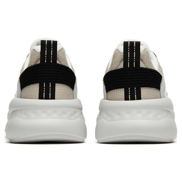 Anta Unrestrained Series Fabric Comfortable Trendy Slip Resistant Wear Resistant Low Top Sports Casual Shoes Men Sneaker White Black 112518830R-2