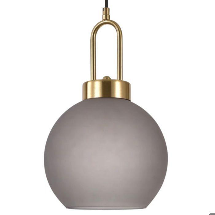 Suspension en verre - House Nordic - Luton - Boule - Ø25 cm - Cordon tissu 150 cm