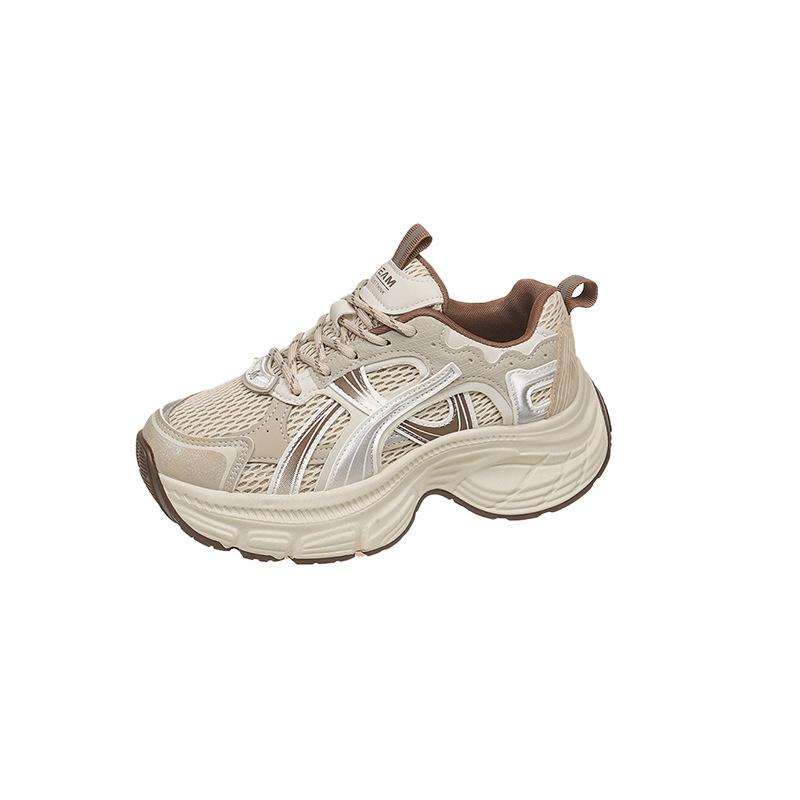 Platform Dad Shoes Women's 2025 Autumn New Platform Muffin Shoes Heightened Versatile Sports and Leisure Shoes Single Shoes Women's