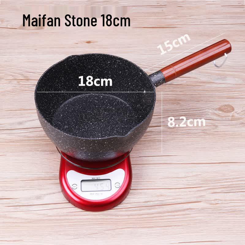 LIEI Maifan Stone Aluminum Instant Noodle Pot & Frying Pan