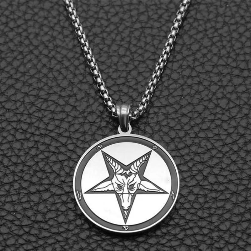 

New Fashionable Mens Stainless Steel Pendant Necklace Temperament Accessory Gift
