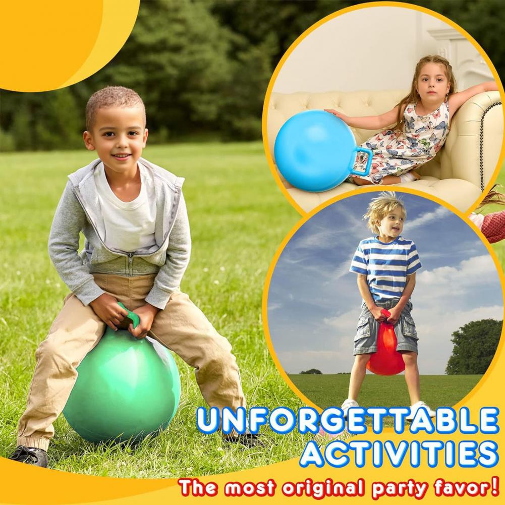 Kids Inflatable Ball Handle Horse Bouncing Toy 45Cm Cartoon Bouncing Ball Beach Pool Toys Fun Stress Relief Gifts