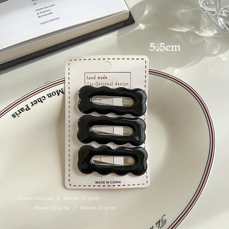 

3 шт./лот Черная геометрическая заколка для волос Заколки-невидимки Заколки Инструменты для укладки Повязки на голову для женщин Зажимы для волос Аксессуары для укладки волос