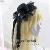 Lolita Bridal Veil with Gothic Headdress - Handmade Hair Accessories for Dark Lolita Girls