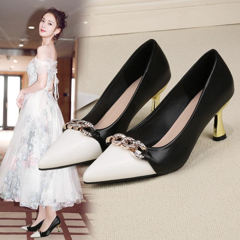 Fashion Ladies Classic High Quality Heels Ladies 2025 Spring and Summer Fashion Elegant Pump Shallow Mouth Simple StyleZapatos De Mujer