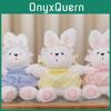 Plush Bunny Toy Gift For Kids With Soft Short Pile Fabric For Cuddle Comfort