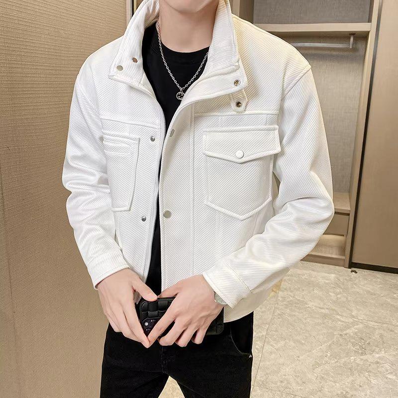 2024 Stilvolle, lockere Herrenjacke – High Street Fashion, Harajuku-inspiriert, Hongkong- und koreanische Styles für Frühling und Herbst