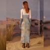 UNIFREE Boho Mesh Lace Maxi Dress
