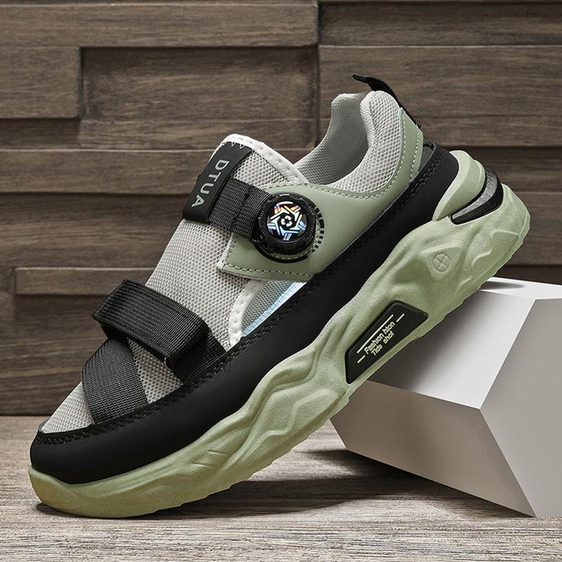 Outdoor Men's Sandals Fashion Mesh Men Casual Shoes Summer Non-slip Beach Shoes Hollow Breathable Lightweight Walking Sneakers