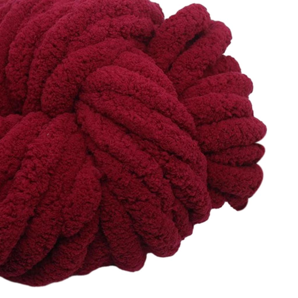 Chunky Chenille Yarn Giant Gauge 7 Jumbo Bulky Yarn for Hat Sofa Crocheting
