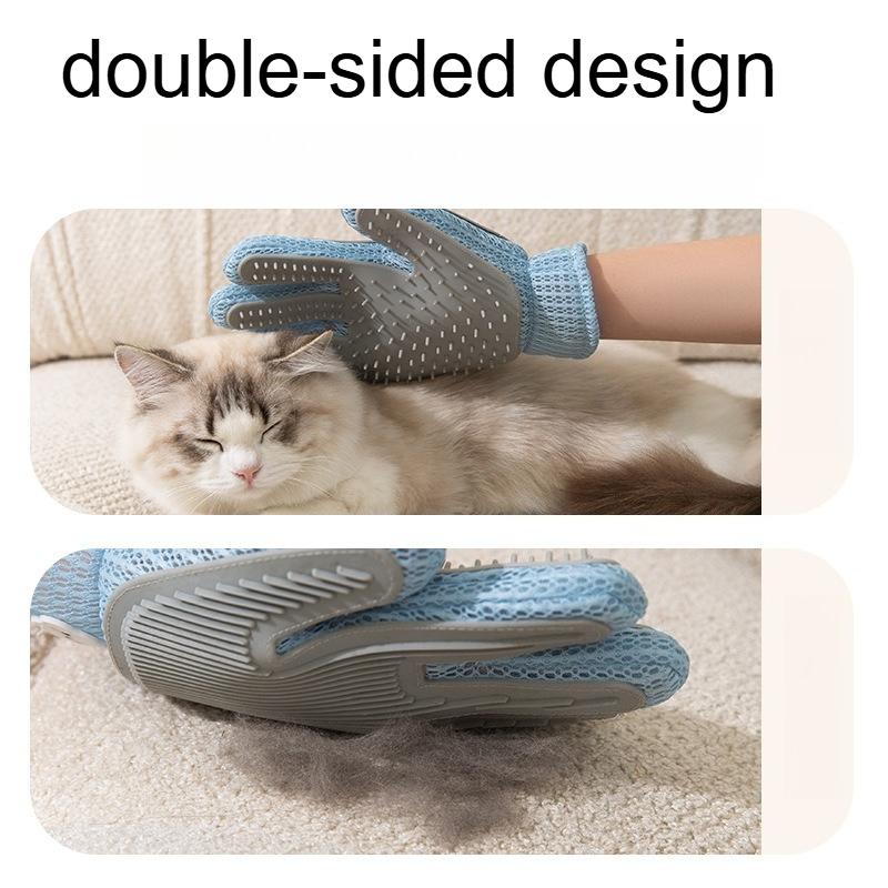 Cat Gloves Cat Hair Removal Pet Hair Removal Brushing Dog Bathing Massage Comb Silicone Hair Removal Pet Supplies