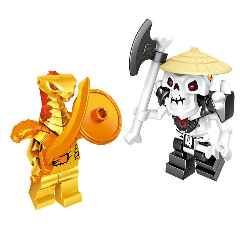 61038 Phantom Building Block Miniature Small Particle Mosaic Toy Bag Ninja War Basilisk