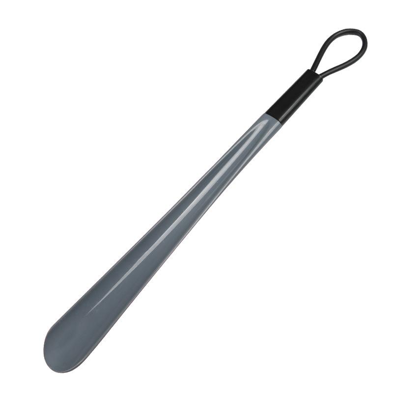Z016 48cm Leather Cord Plastic Shoehorn - No Bend Shoe Helper