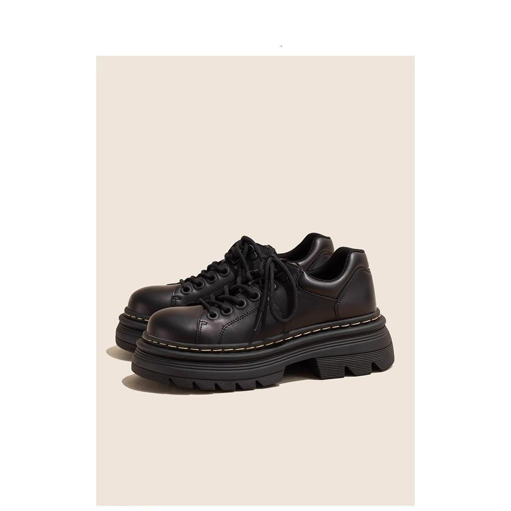 Autumn Wind Rustling~ Japanese Small Leather Shoes Women's Shoes 2025 New Retro British Style Platform Loafers Single Shoes Women