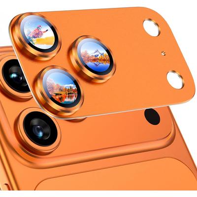 Cosmic Orange Tempered Glass Camera Lens Protector Cover For iPhone 17 Pro Max Air 17Pro 17Promax iPhone17 iPhoneair Phone Protection Accessories