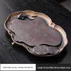 Chaxun Black Pottery Tea Tray