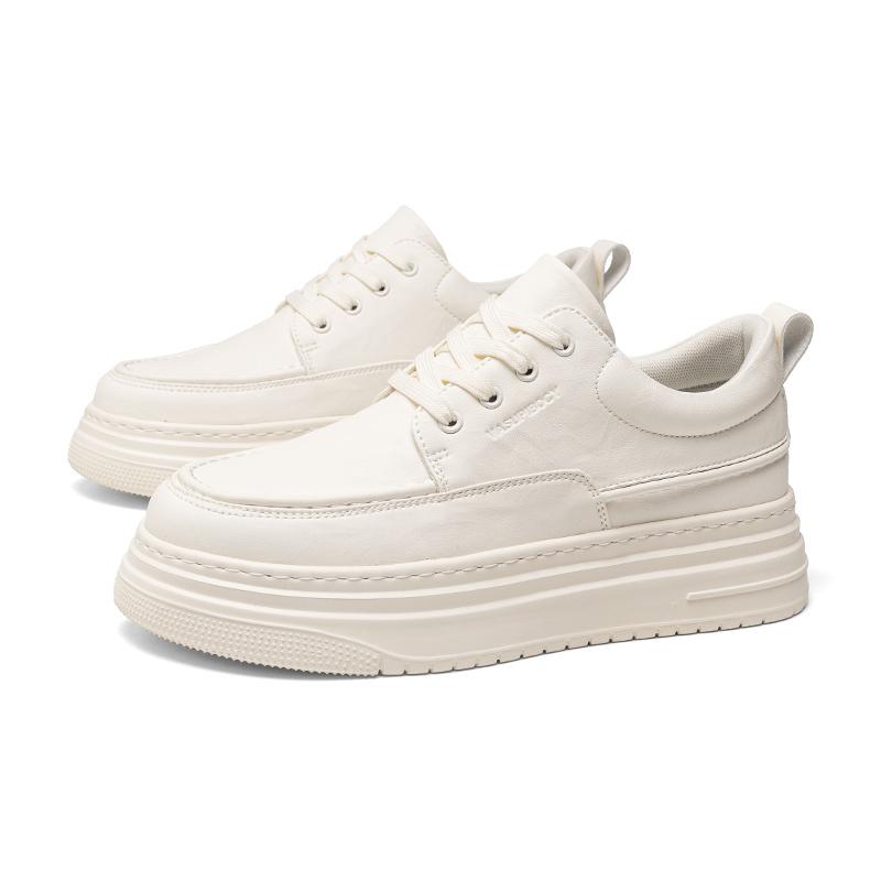 Fashion Sports thick soled casual shoes Trendy Minimalist Fashion Style Daily Comfort Quality Youth and adult Black shoes lace-up