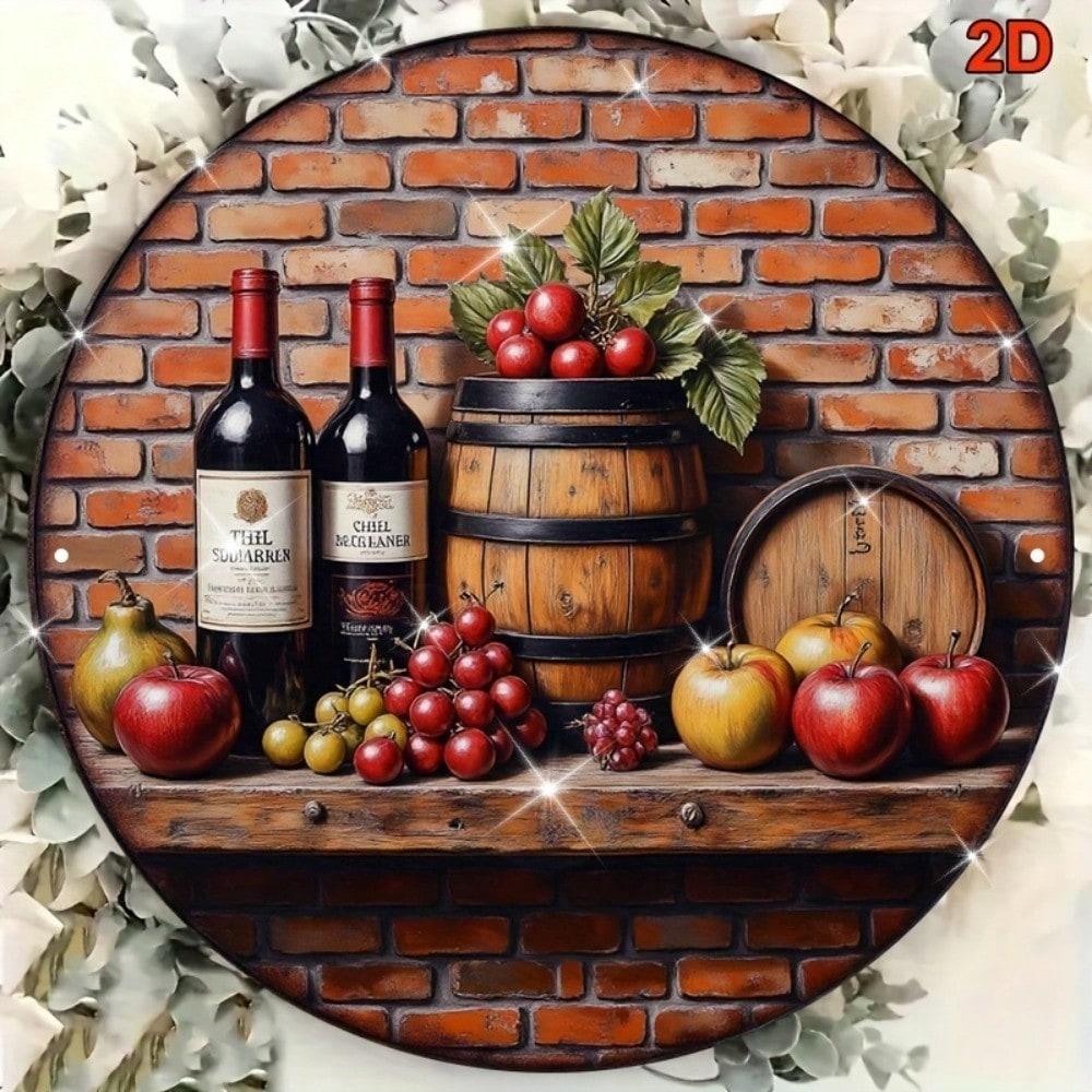 Round Metal Wall Art for Living Room Study Hallway Decor