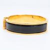 HERMES H700001 Click H Bangle Black / goldUsed