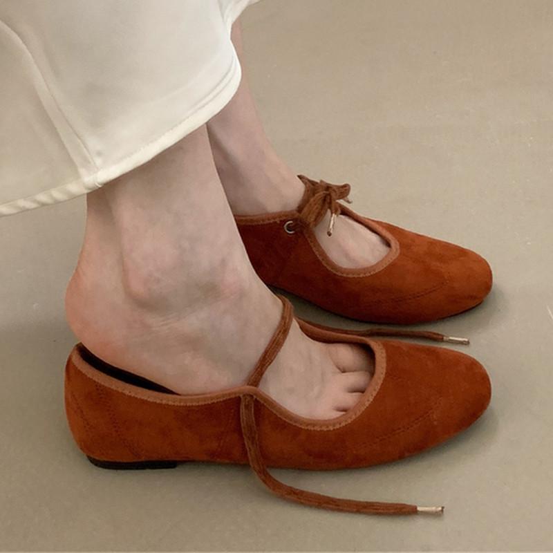 Fashion Bailamos 2025 Women Flats Lace Up Ladies Square Toe Flat Heel Sandals Spring Loafers Shoes Casual Oxford Shoes Female Flat Shoes