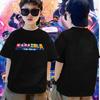 Kids T-shirt Round Neck Short Sleeve T-shirt Cartoon Print Kids T-shirt
