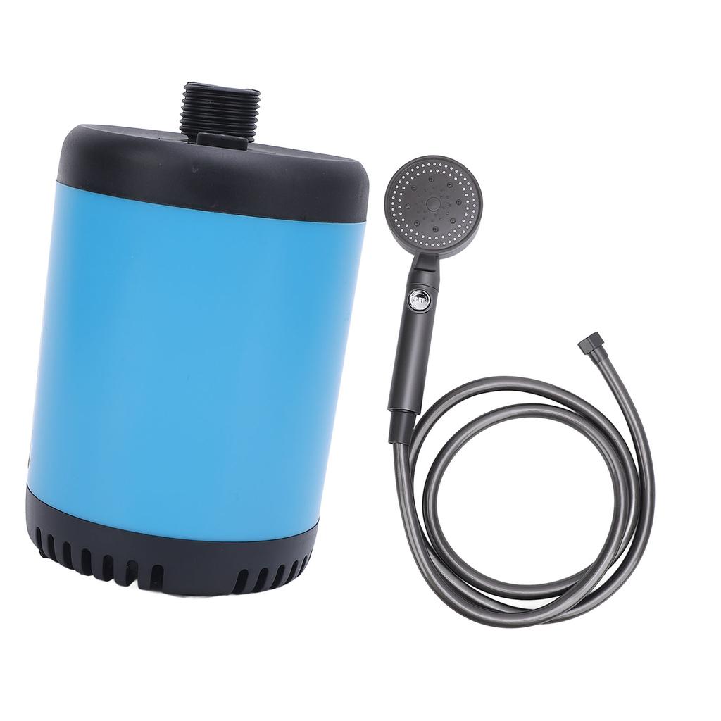 Portable Camping Shower 7800mAh Rechargeable Shower Pump Filtered Showerhead 2M Hose for Outdoor