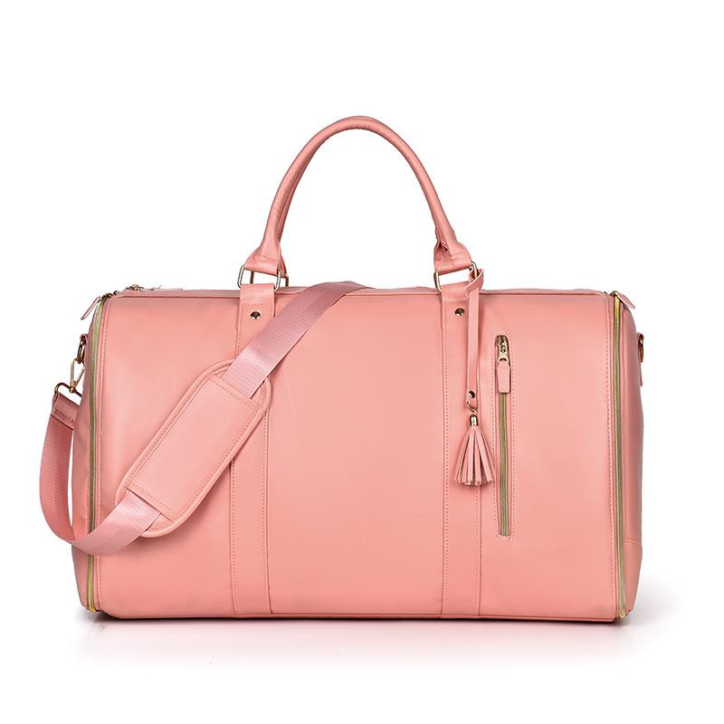 Multifunctional Travel Handbag: Large Folding Overnight & Trolley Suit Bag for Women