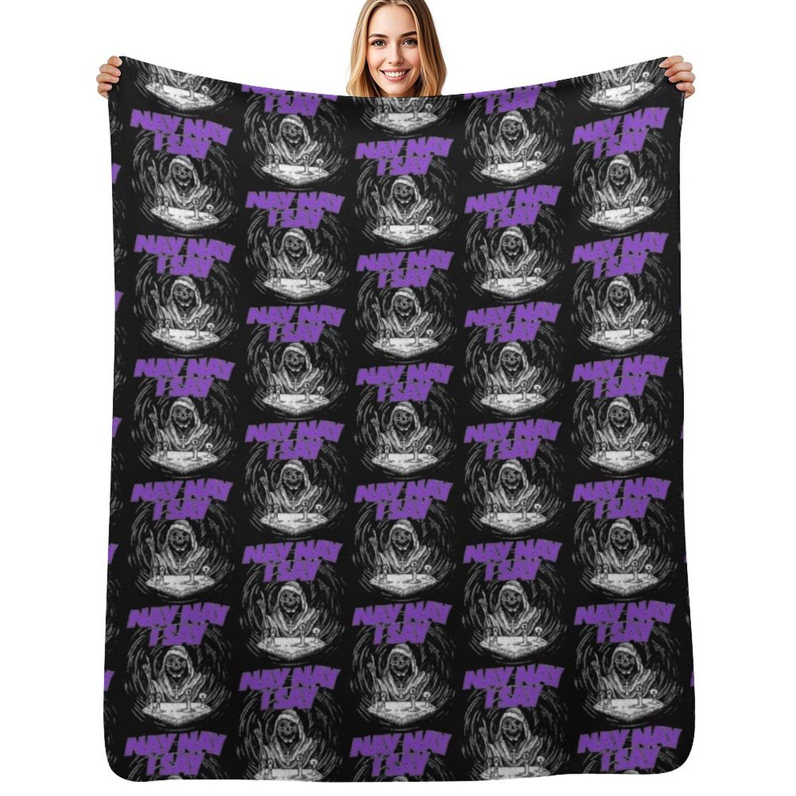 Bailey-Sarian Band Merch Nay-Nay Throw Blanket Color Fast Cozy Throw Blanket Size: 75*100cm, Weight: 230 GSM