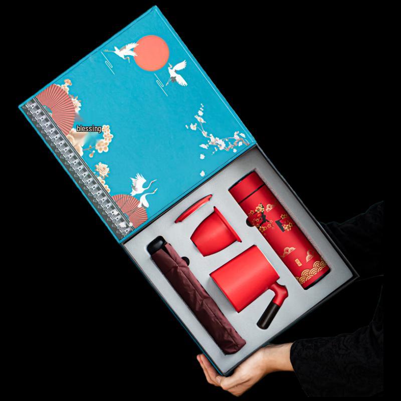 

Red Ceramic Business Gift Set