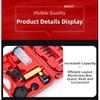 Portable Brake Bleeder Kit Durable Aluminum 2 In 1 Brake Fluid Drain Kit Manual With Gauge Vacuum Pistol Pump Tester