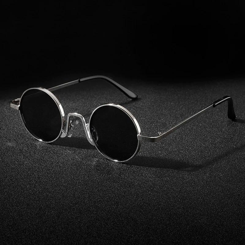 Retro Vintage Apaļas Saulesbrilles Vīriešu Zīmola