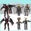 Moc Skibidi Toilet Clock Man Vs Surveillance Man Building Brick Toy Abs Plastic Diy 200-400 Pieces