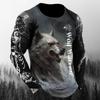 Animal T-Shirts For Mens 3D Wolf Printing Short Sleeve Tops Fashion Personality T Shirt Loose Oversized Tees Shirt Men Clothing