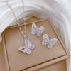 Full of Zirconium Exquisite Wind Copper Micro-inlaid Earrings Necklace Set Combination