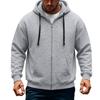 Men's Casual Zip-Up Hoodie Loose Fit Long Sleeve Sweatshirt for Fall Winter