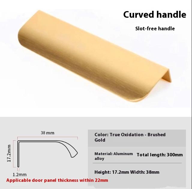 

Металлические скрытые ручки для ящиков, современная мебельная фурнитура для шкафов и ящиков, 8 см - 50 см 300MM золотой