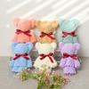 Little Bear Full Moon Baby Towel - Coral Fleece Gift for First Year or Hundred Days Celebration.