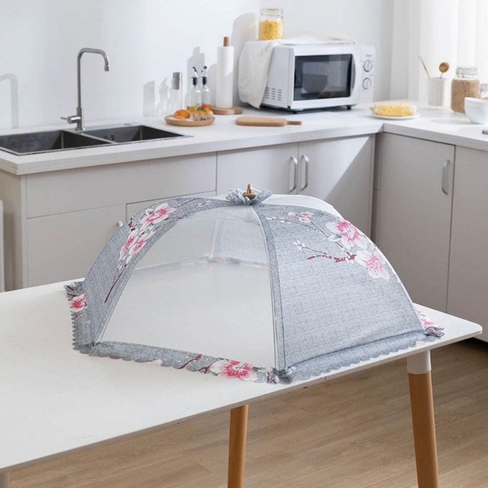 Lace Fabric Food Net Foldable Dish Tent Insect-proof Mesh Food Cover  Dining Table