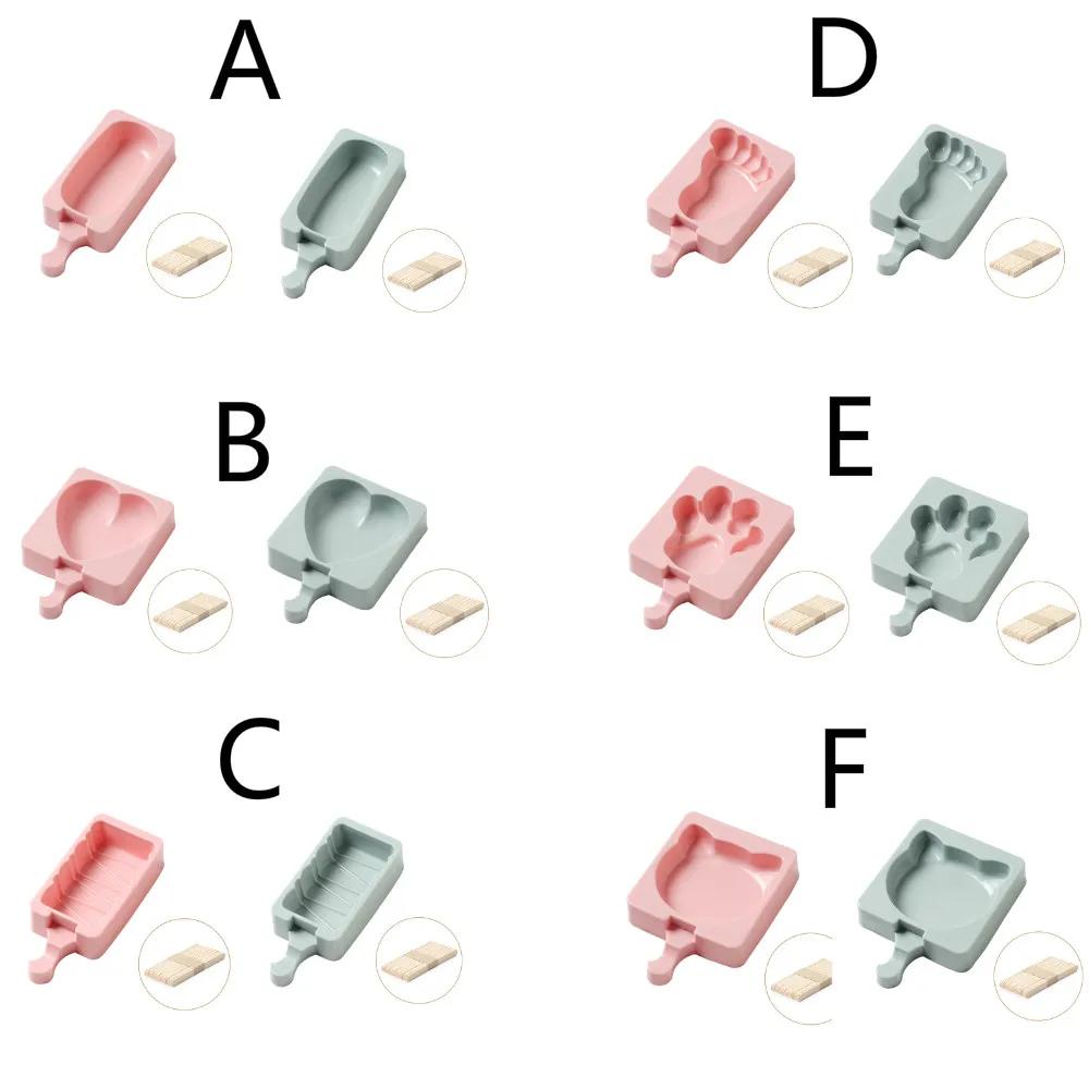 1ks Kreslená silikonová forma na zmrzlinu Kreativní forma na želé, pudink, čokoládu, led pro domácnost, kuchyňské DIY nástroje na zmrzlinu