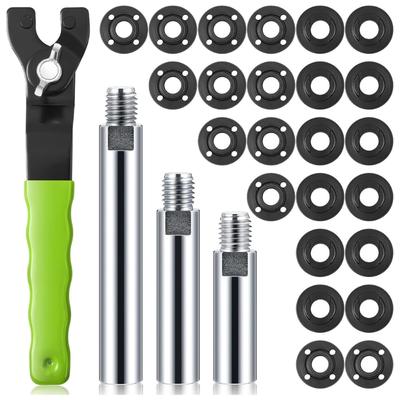 Grinder Wrench and Nut Set Grinder Flange Nut Set Industrial Grinder Component Spanner Set for Various Applications