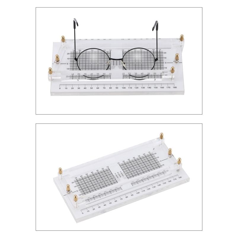 Compact Eyeglasses Parallelism Measuring Tool Frame Parallel Measuring Instrument ABS Material Pupil Distance/Height