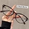 0 To+4.0 Ultra Light Cat Eye Reading Glasses Anti Blue Light Metal Presbyopia Temperament Style Suitable for Various Face Shapes